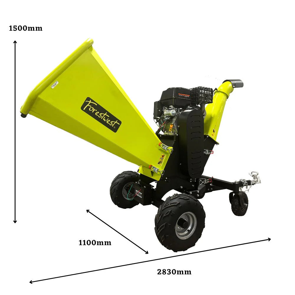 6" Wood Chipper, 20hp Petrol with E-Start FORESTWEST BM11062