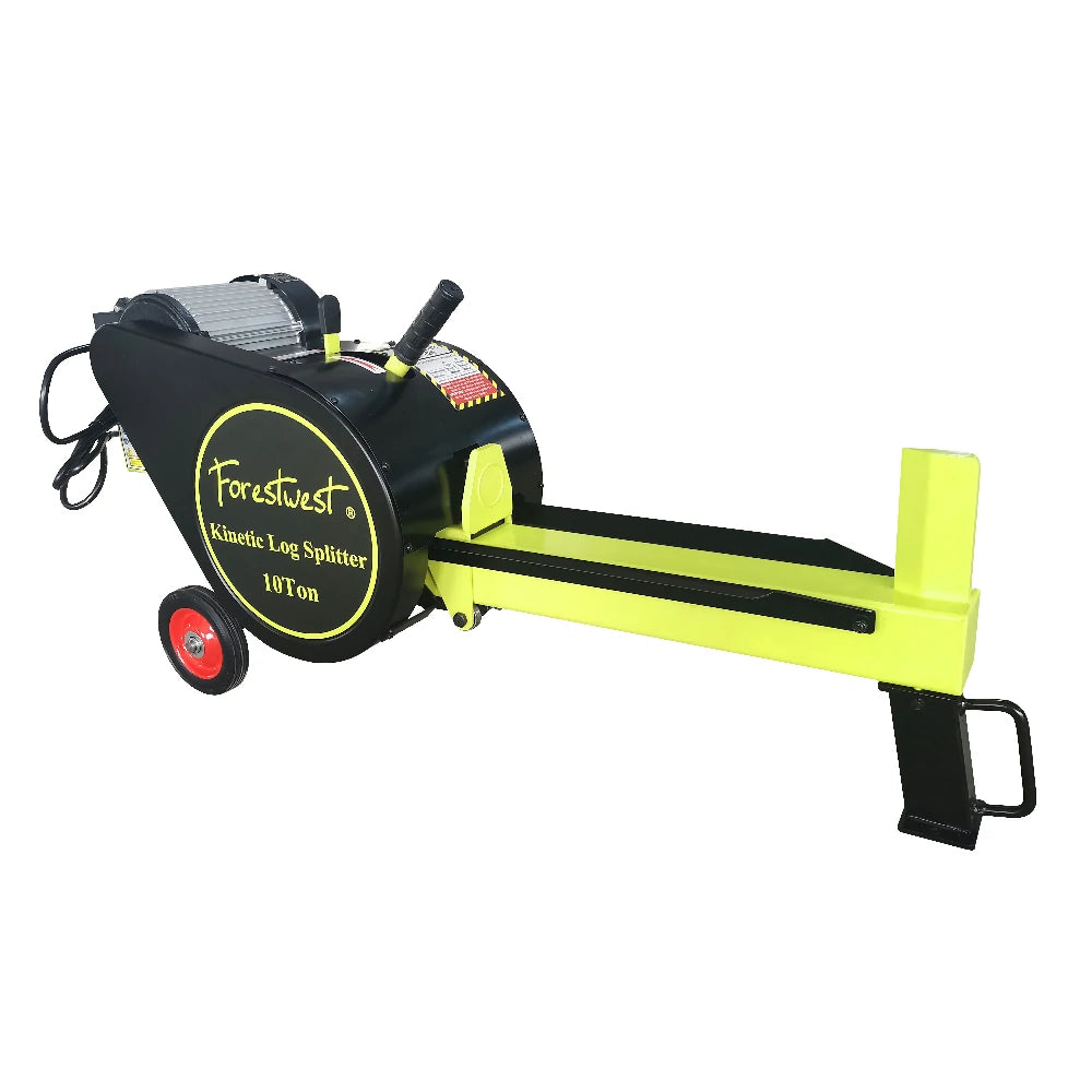 10Ton Kinetic Log Splitter, 2HP Electric Log Splitter, FORESTWEST BM11056