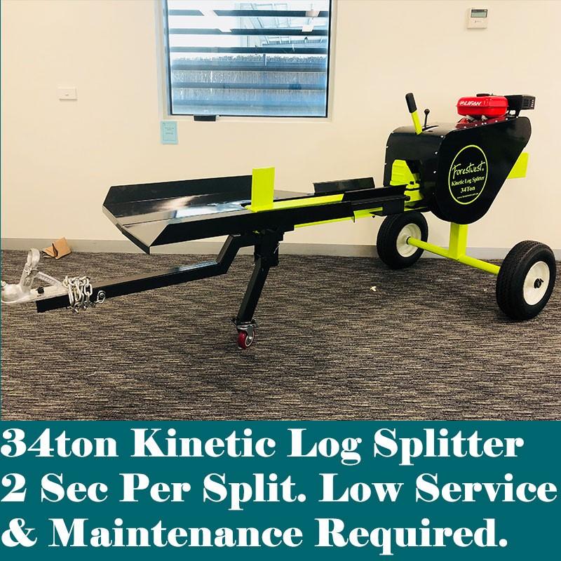 34Ton 6.5HP Petrol Kinetic Log Splitter BM11038 - Forestwest USA