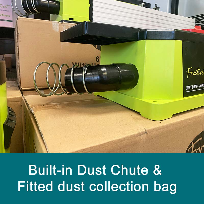 6" 1.5HP Wood Jointer with Stock Thickness Indicator, FORESTWEST BM10521 | Forestwest