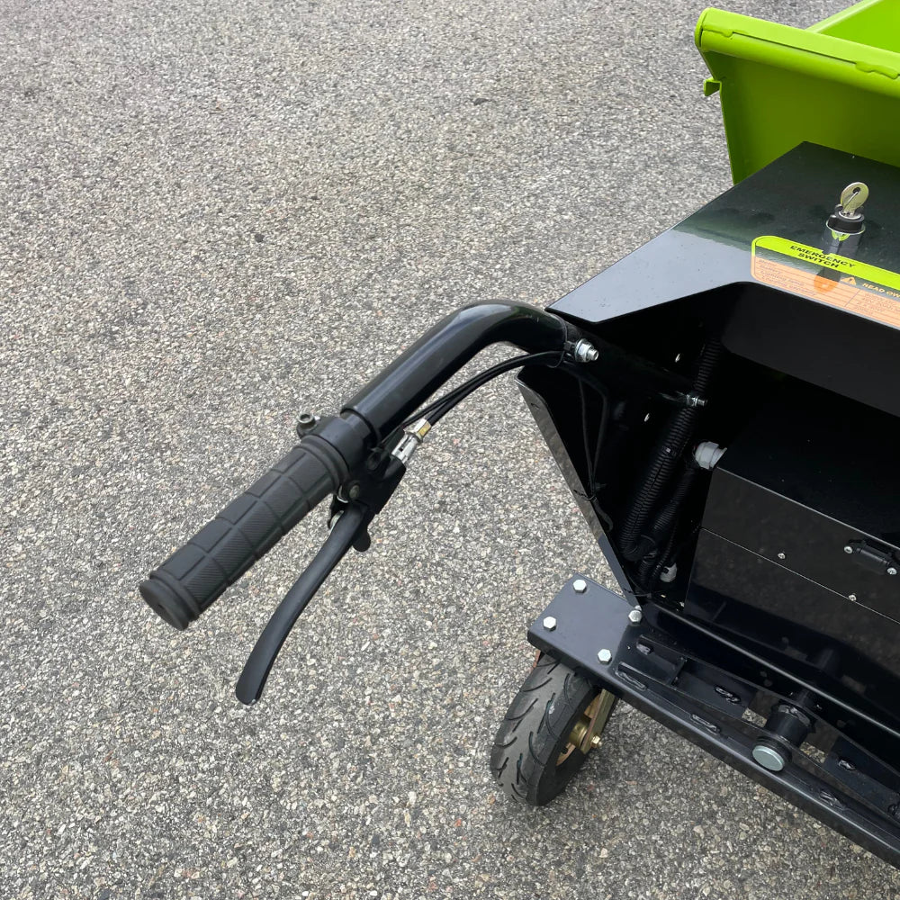 Forestwest 660lbs Battery Powered Wheelbarrow, Mini Dumper Automatic Tip BM11100