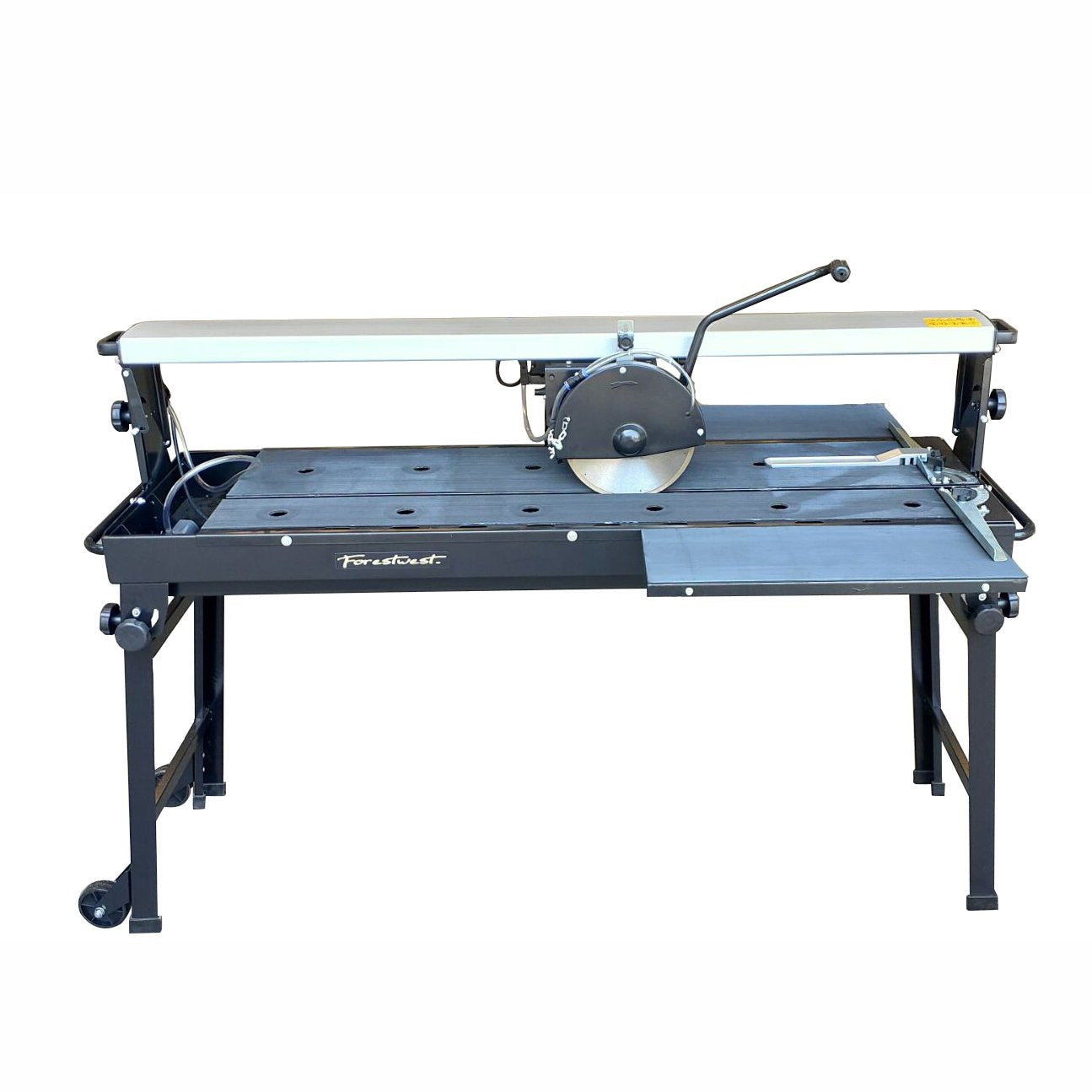 2HP 50" Electric Wet Tile Saw With 10" Diamond Tipped Blade and Double Work Table BM683 - Forestwest USA