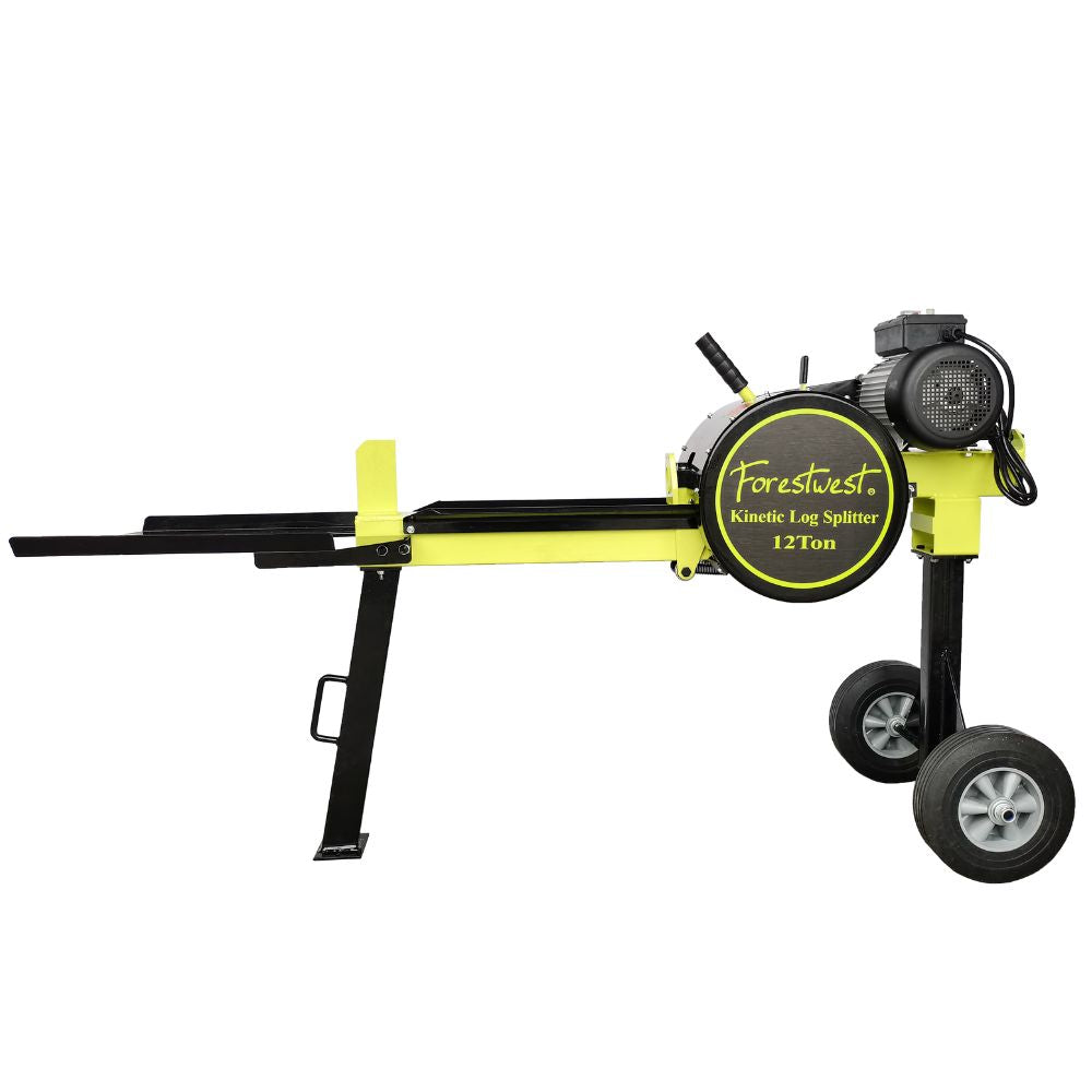 12Ton Kinetic Log Splitter, 2HP Electric Log Splitter, FORESTWEST BM11110S | Forestwest