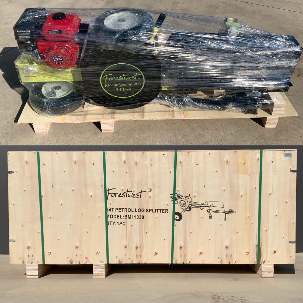 34Ton 6.5HP Petrol Kinetic Log Splitter, FORESTWEST BM11038 | Forestwest