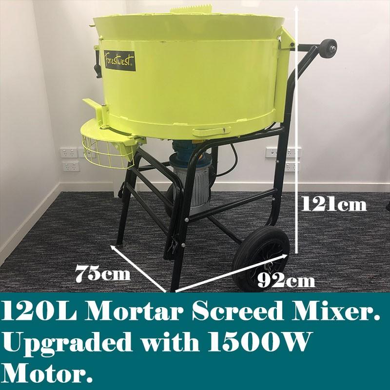 120L Pan Mortar Mixer, Forced-Action-Mixer, Forestwest BM679 - Forestwest USA