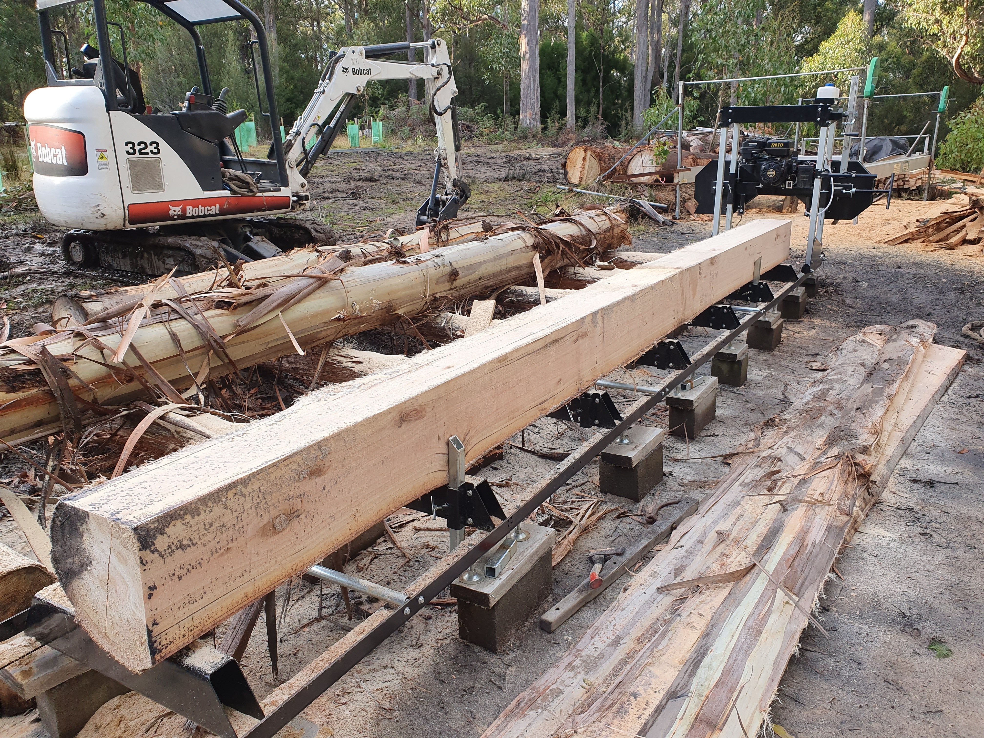 26" 15HP Petrol Wood Sawmill with E-Start, Forestwest BM11119 - Forestwest USA