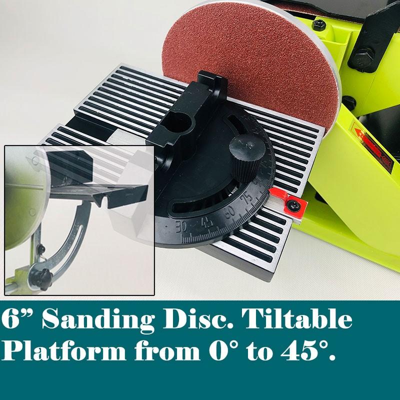 Belt Disc Sander, 4" Belt & 6" Disc Sander, FORESTWEST BM10619-2 - Forestwest USA