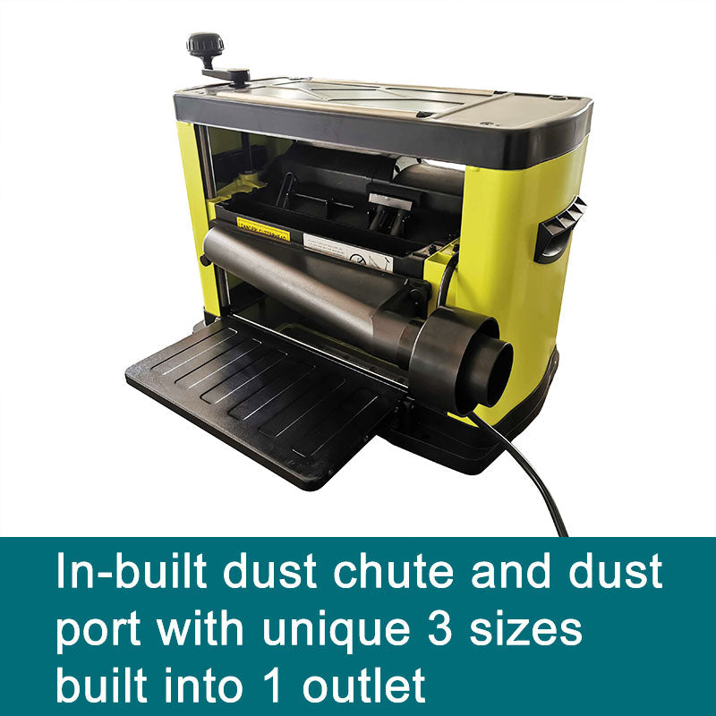 2HP 13" Heavy Duty Wood Planer with Helical Cutterhead BM10523 - Forestwest USA