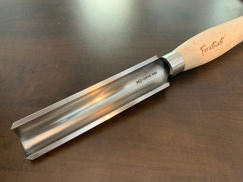 FORESTWEST BM10919, M2 HSS Woodturning Tools, 1-1/2" (40mm) Roughing Gouge - Forestwest USA