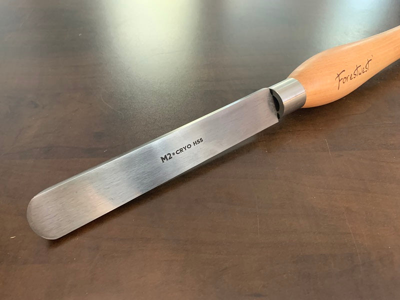 FORESTWEST BM10922 M2 HSS Woodturning Tools, 1" 25mm Round Nose Scraper - Forestwest USA