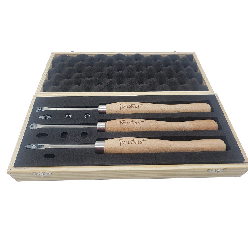 FORESTWEST BM10928 M2 HSS Woodturning Tools Set, Easy Start 3 Pcs Tools Set - Forestwest USA