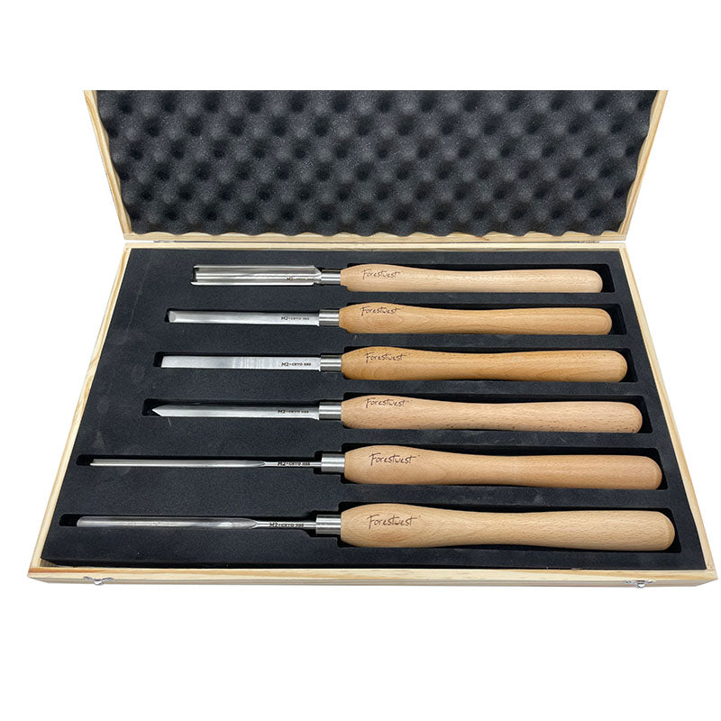 FORESTWEST BM10930 Premium M2 HSS Woodturning Tools Set 6 Pcs - Forestwest USA