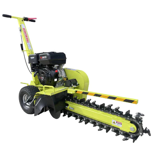600mm (23.6") Walk Behind Trencher 15HP Petrol Ditch Digger BM689 - Forestwest USA