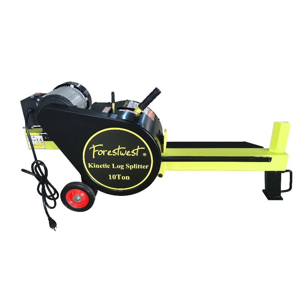 10Ton Kinetic Log Splitter, 2HP Electric Log Splitter, FORESTWEST BM11056