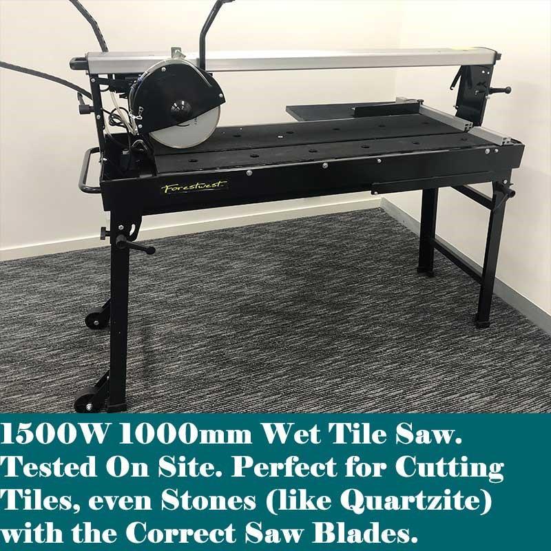 2HP 40" Wet Tile Saw With 10" Diamond Tipped Blade - Forestwest USA