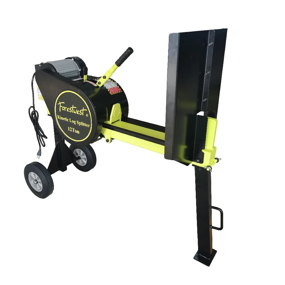 12Ton Kinetic Log Splitter, 2HP Electric Log Splitter, FORESTWEST BM11110S