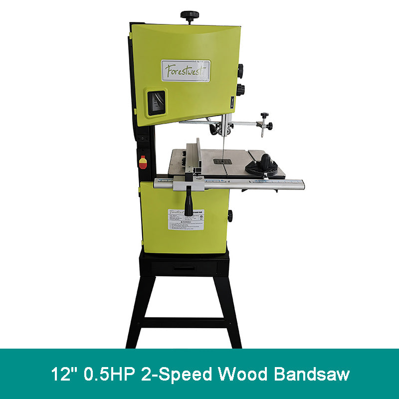 12" 1HP 2-Speed Wood Bandsaw, FORESTWEST BM10719 | Forestwest