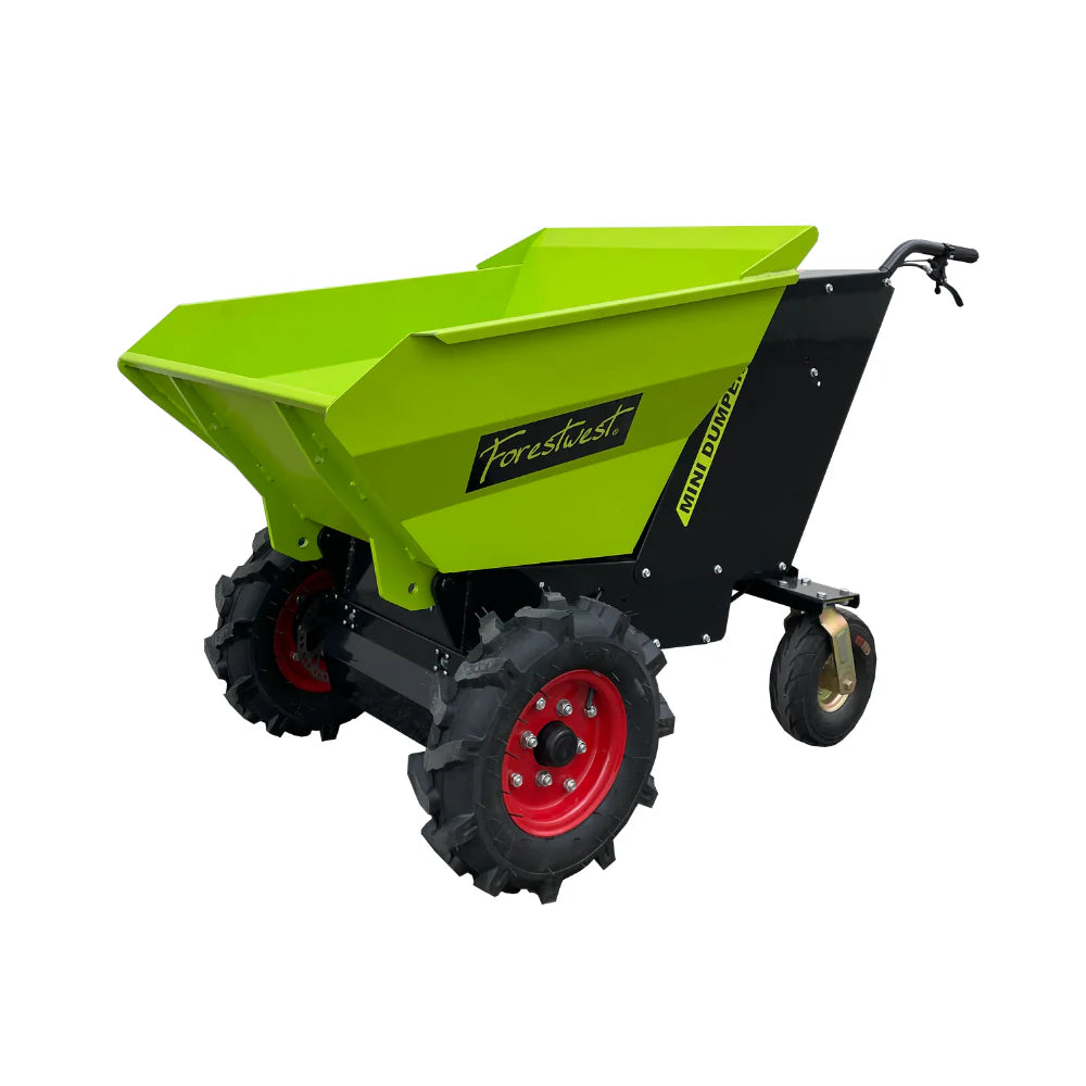 Forestwest 660lbs Battery Powered Wheelbarrow, Mini Dumper Automatic Tip BM11100