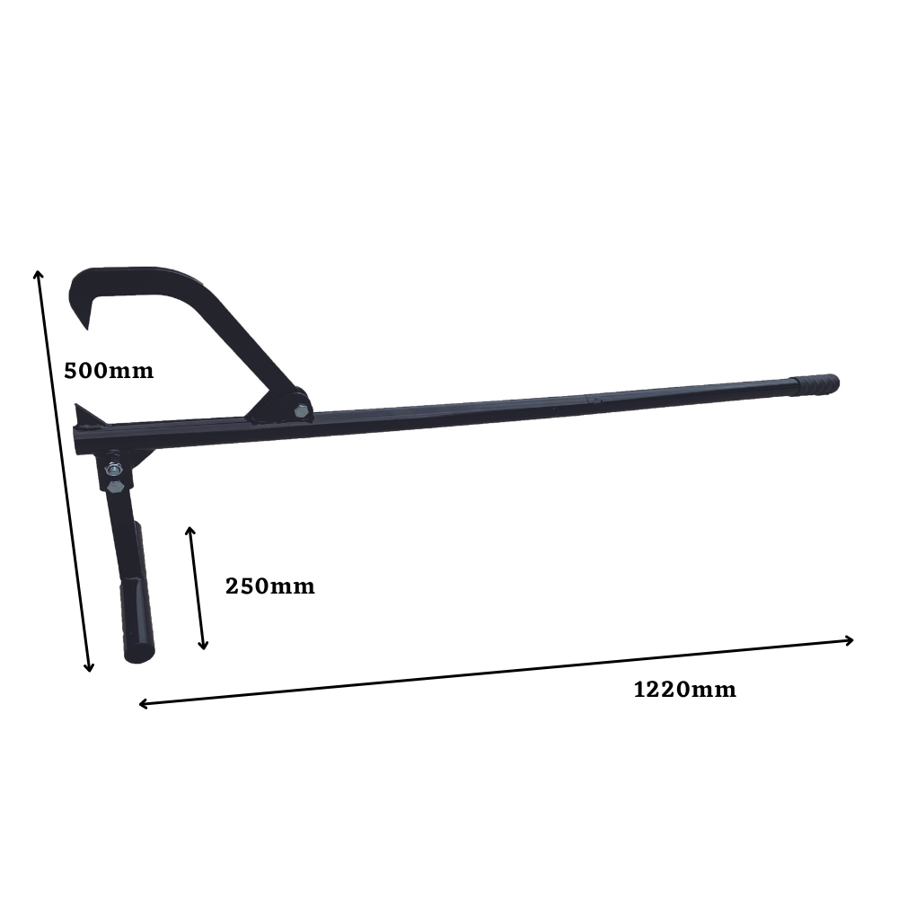 48" Log Roller Jack Lifter, Log Cant Hook Steel Bar BM11151 | Forestwest