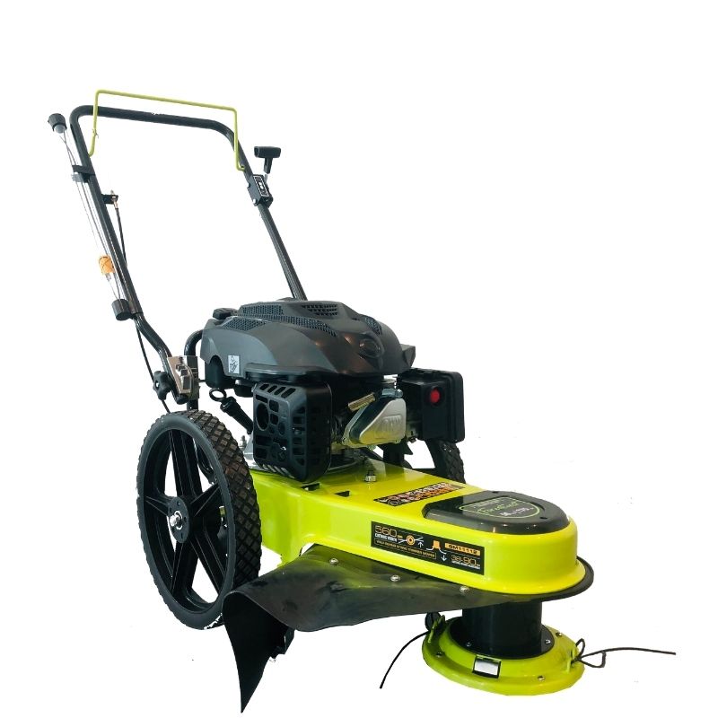 Lawn Mower, Walk Behind String Trimmer Mower, Wheeled Whipper Snipper