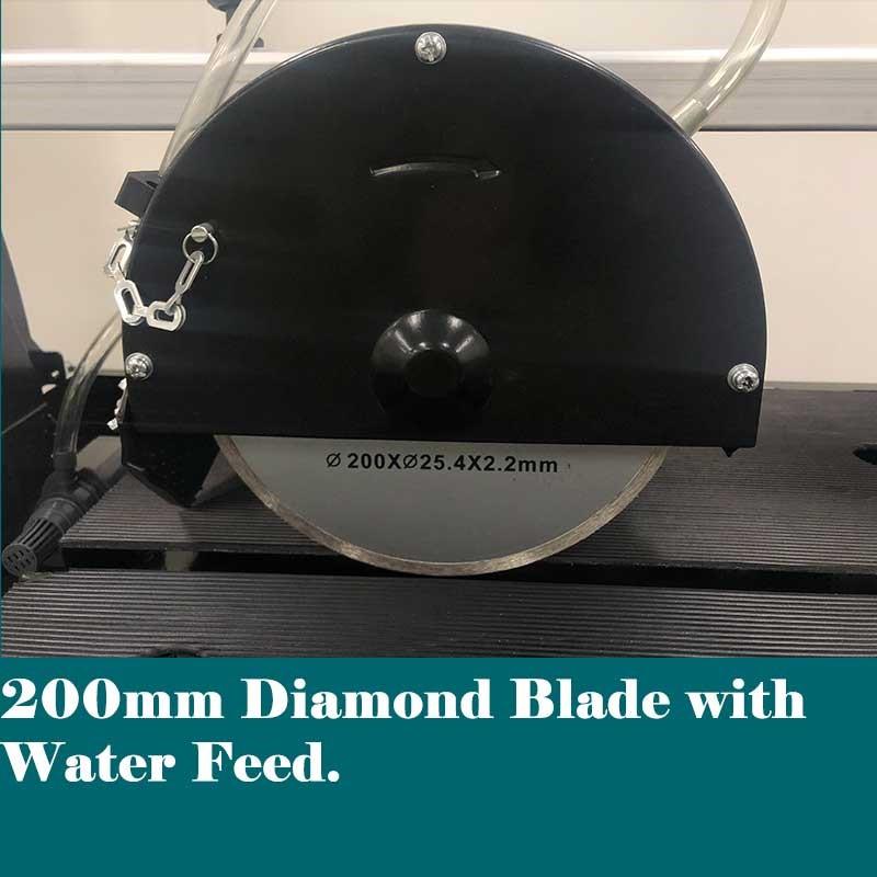 1HP 600mm Electric Portable Wet Tile Saw  With 8" Diamond Tipped Blade BM681 - Forestwest USA