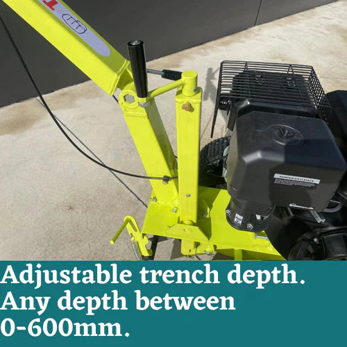 600mm (23.6") Walk Behind Trencher 15HP Petrol Ditch Digger BM689 - Forestwest USA